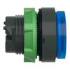 Picture of Harmony XB5, Head for illuminated push button, blue projecting, 22mm, universal LED, spring return, unmarked