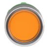 Picture of Head for illuminated push button, Harmony XB5, orange flush, 22mm, universal LED, spring return, clear boot, unmarked