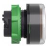 Picture of Head for illuminated push button, Harmony XB5, orange flush, 22mm, universal LED, spring return, clear boot, unmarked