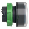 Picture of Head for illuminated push button, Harmony XB5, blue flush, 22mm, universal LED, spring return, unmarked