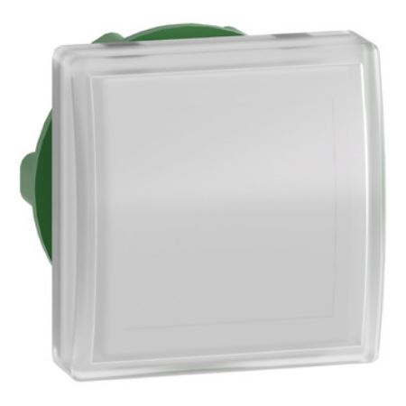Picture of Head for pilot light, Harmony XB5, square white, 22mm, with plain lens, universal LED