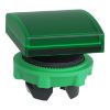 Picture of Head for pilot light, Harmony XB5, square green, 22mm, with plain lens, universal LED