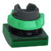 Picture of Head for pilot light, Harmony XB5, square green, 22mm, with plain lens, universal LED