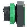 Picture of Head for illuminated push button, Harmony XB5, green square square flush, 22mm, universal LED, for insertion of legend