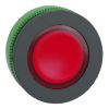 Picture of Head for illuminated push button, Harmony XB5, antimicrobial, plastic, red flush mounted, 30mm, universal LED,