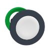 Picture of Antimicrobial Flush mounted push button head, Harmony XB5, plastic, white, 30mm, spring return, unmarked