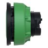Picture of Antimicrobial Flush mounted push button head, Harmony XB5, plastic, green, 30mm, spring return, unmarked