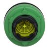 Picture of Antimicrobial Flush mounted push button head, Harmony XB5, plastic, yellow, 30mm, spring return, unmarked