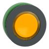 Picture of Head for illuminated push button, Harmony XB5, antimicrobial, plastic, yellow flush mounted, 30mm, universal LED,
