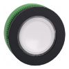 Picture of Head for pilot light, Harmony XB5, antimicrobial, plastic, white, 30mm, universal LED, plain lens