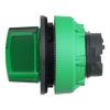Picture of Head for illuminated selector switch, Harmony XB5, universal LED,  green handle, flush, 22mm, 2 positions, stay put