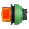 Picture of Head for illuminated selector switch, Harmony XB5, plastic, orange handle, universal LED, 2 positions, stay put