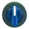 Picture of Head for illuminated selector switch, Harmony XB5, plastic, blue handle, flush mounted, universal LED, 3 positions