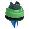 Picture of Head for illuminated selector switch, Harmony XB5, plastic, blue handle, flush mounted, universal LED, 3 positions