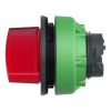 Picture of Head for illuminated selector switch, Harmony XB5, plastic, red handle, universal LED, 2 positions, spring return