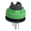 Picture of Head for illuminated selector switch, Harmony XB5, plastic, white handle, universal LED, 3 positions, to center