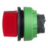 Picture of Head for illuminated selector switch, Harmony XB5, plastic, red handle, universal LED, 3 positions, to center