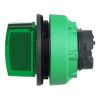 Picture of Head for illuminated selector switch, Harmony XB5, plastic, green handle, universal LED, 3 positions, right to center