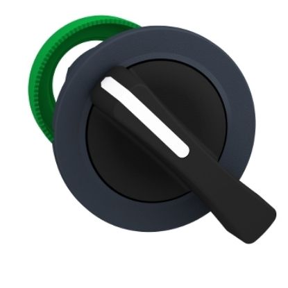 Picture of Head for selector switch, Harmony XB5, flush mounted black long handle 3 pos stay put