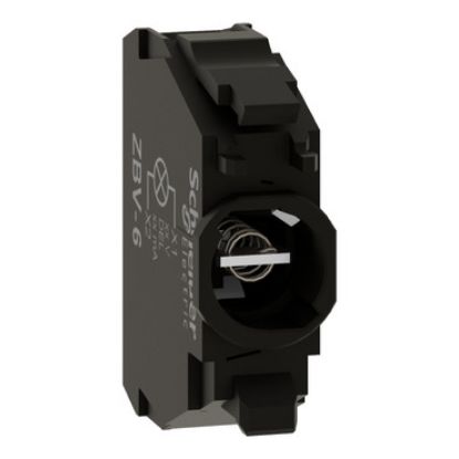Picture of Light block for head 22mm, Harmony XB4, for BA9s bulb, It 250V, screw clamp terminal