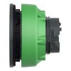 Picture of Head for pilot light, Harmony XB5, antimicrobial, plastic, red, 30mm, universal LED, plain lens