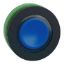 Picture of Head for pilot light, Harmony XB5, antimicrobial, plastic, blue, 30mm, universal LED, plain lens