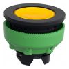 Picture of Head for pilot light, Harmony XB5, antimicrobial, plastic, yellow, 30mm, universal LED, plain lens