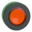 Picture of Head for illuminated push button, Harmony XB5, antimicrobial, plastic, orange, 30mm, universal LED, plain lens