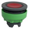 Picture of Head for illuminated push button, Harmony XB5, antimicrobial, plastic, red, 30mm, universal LED, plain lens