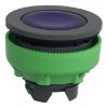 Picture of Head for illuminated push button, Harmony XB5, antimicrobial, plastic, blue, 30mm, universal LED, plain lens