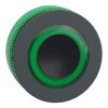 Picture of Head for illuminated push button, Harmony XB5, plastic, green flush mounted, 30mm, universal LED, illuminated ring