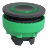 Picture of Head for illuminated push button, Harmony XB5, plastic, green flush mounted, 30mm, universal LED, illuminated ring