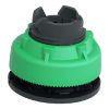 Picture of Head for illuminated push button, Harmony XB5, plastic, green flush mounted, 30mm, universal LED, illuminated ring