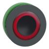 Picture of Head for illuminated push button, Harmony XB5, plastic, red flush mounted, 30mm, universal LED, illuminated ring