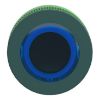 Picture of Head for illuminated push button, Harmony XB5, plastic, blue flush mounted, 30mm, universal LED, illuminated ring