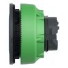 Picture of Head for illuminated push button, Harmony XB5, plastic, blue flush mounted, 30mm, universal LED, illuminated ring