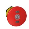 Picture of Illuminated emergency stop switching off head, Harmony XB5, plastic, red mushroom 40mm, 22mm, trigger latching push pull, with state indicator