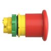 Picture of Illuminated emergency stop switching off head, Harmony XB5, plastic, red mushroom 40mm, 22mm, trigger latching push pull, with state indicator