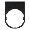 Picture of Legend holder 30x40mm, Harmony XB4, plastic, with legend 8x27mm, marked I