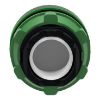 Picture of Head for pilot light, Harmony XB5, green, 22mm, with grooved lens, universal LED