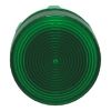 Picture of Head for pilot light, Harmony XB5, green, 22mm, with grooved lens, universal LED