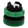 Picture of Head for pilot light, Harmony XB5, green, 22mm, with grooved lens, universal LED