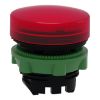 Picture of Harmony XB5, Head for Pilot light, plastic, red, 22mm, universal LED, plain lens