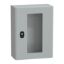 Picture of Wall mounted steel enclosure, PanelSeT S3D, transparent door, without mounting plate, 400x300x150mm, IP66, IK08