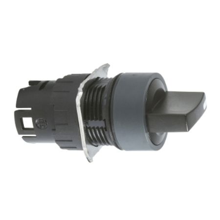 Picture of Head for selector switch, Harmony XB6, black handle, round, 16mm, 3 positions, stay put