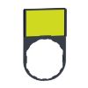 Picture of Legend holder 30x50mm, Harmony XB4, plastic, with legend 18x27mm, 1 white side, 1 yellow side, unmarked