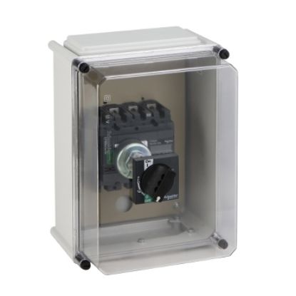 Picture of individual enclosure, Compact INS250, INS250, extended standard rotary handle, plastic, IP55