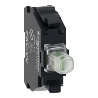Picture of Light block, Harmony XB4, Harmony XB5, for head 22mm, universal LED, screw clamp terminals, 24...120V AC DC