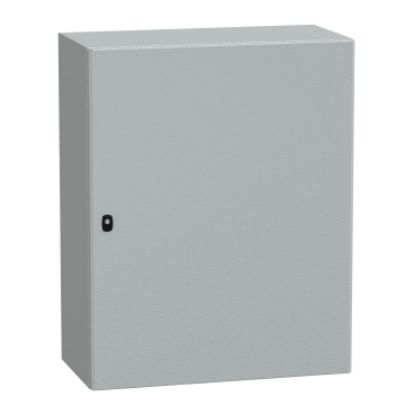 Picture of Spacial, Wall mounted steel enclosure, Spacial S3D, plain door, with mounting plate, 1000x800x400mm, IP66, IK10