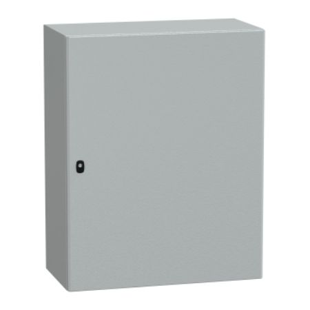 Picture of Spacial, Wall mounted steel enclosure, Spacial S3D, plain door, with mounting plate, 1000x800x400mm, IP66, IK10